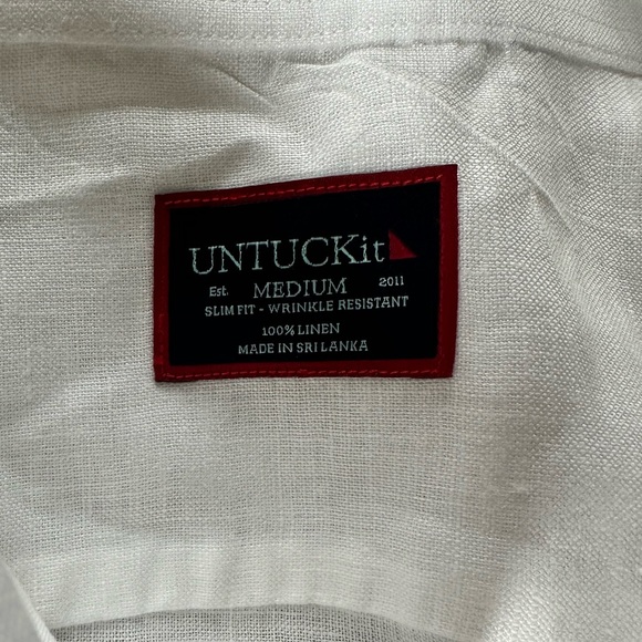 Untuck it linen button down medium - Picture 2 of 3